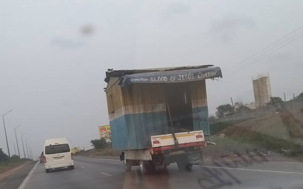 transporting container home in Accra